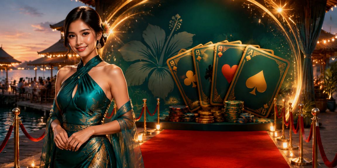 Suasana permainan kad Teen Patti bertemakan Malaysia