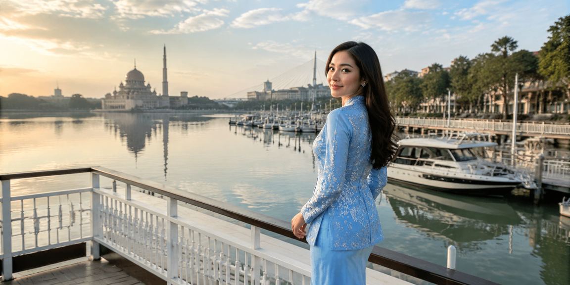 Wanita berbaju kurung menikmati hiburan kasino di Putrajaya