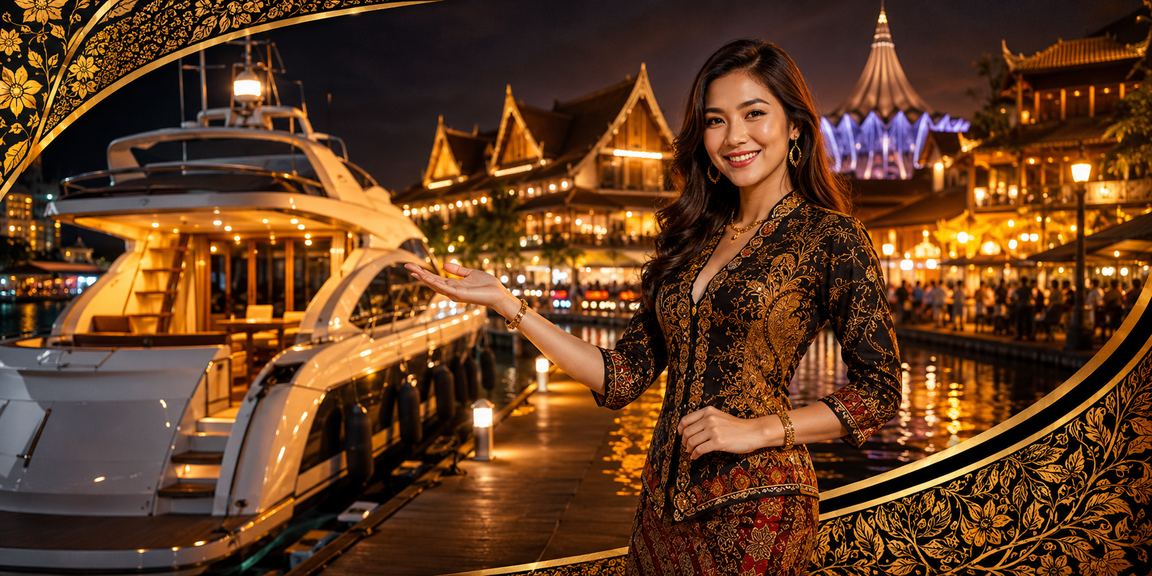 Proses deposit platform dalam talian dengan motif batik Sarawak